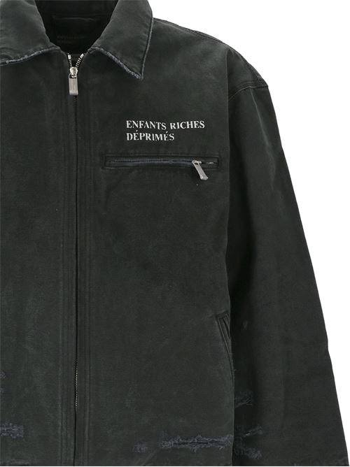 Logo distressed work jacket Enfants Riches Deprimes | 030439FADED BLACK